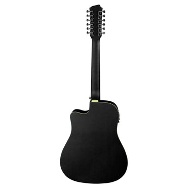 GUITARRA ELECTROACUSTICA BAMBOO 12CDAS. C/FUNDA, GA-4012-BK-Q